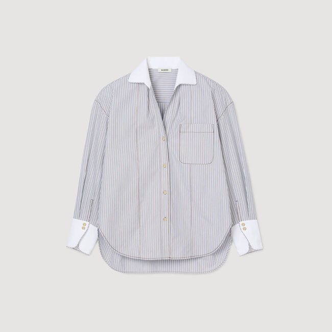 Camisa oversize a rayas