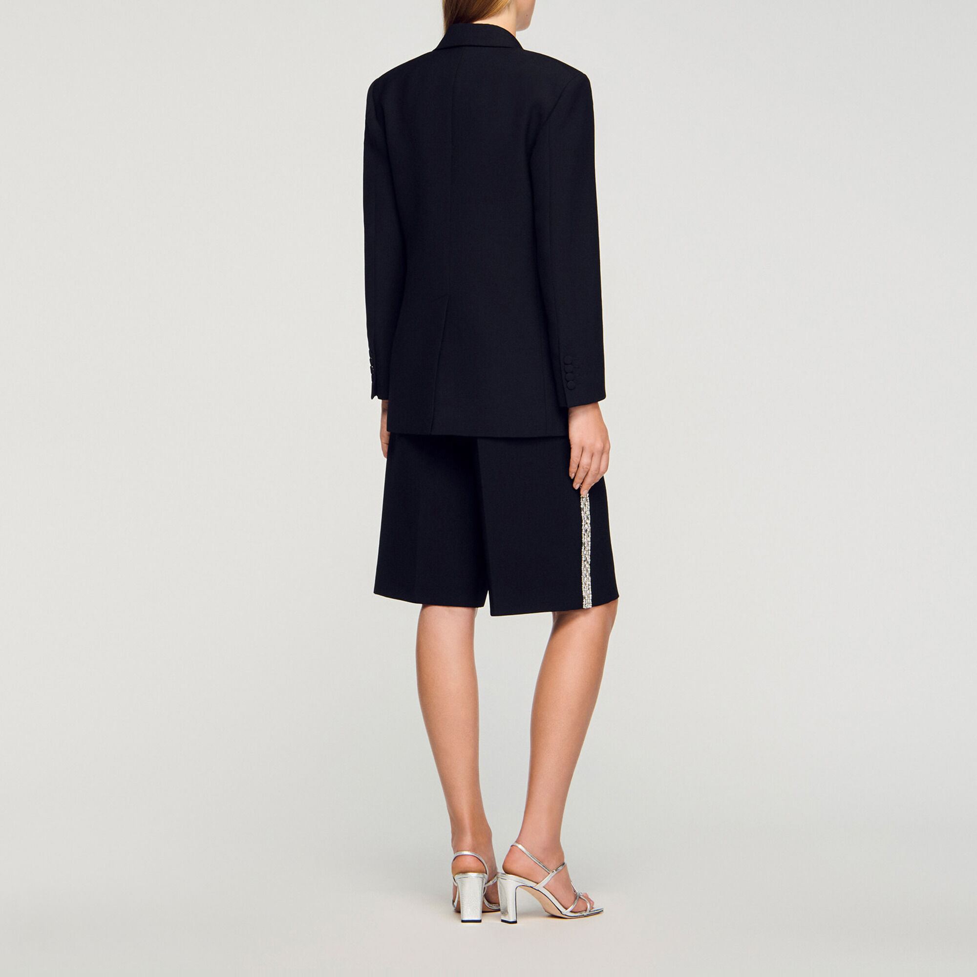 Chaqueta con cuello de strass - Mujer | Sandro