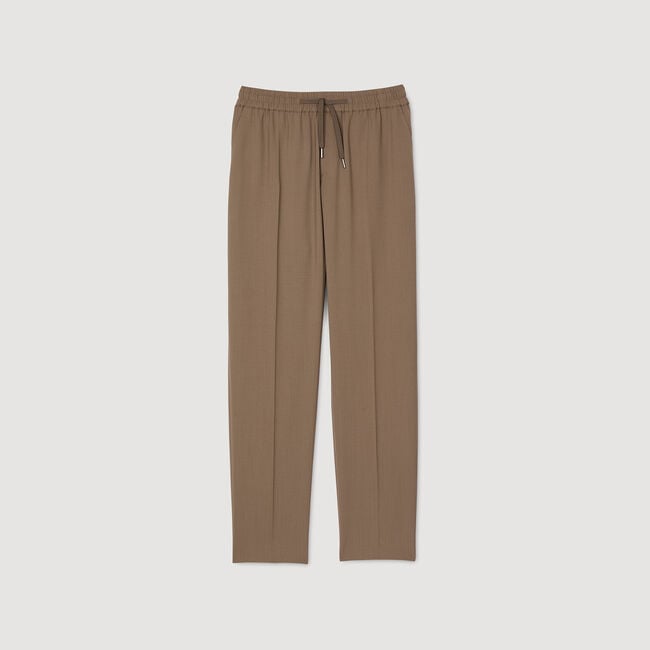Pantalón recto elástico