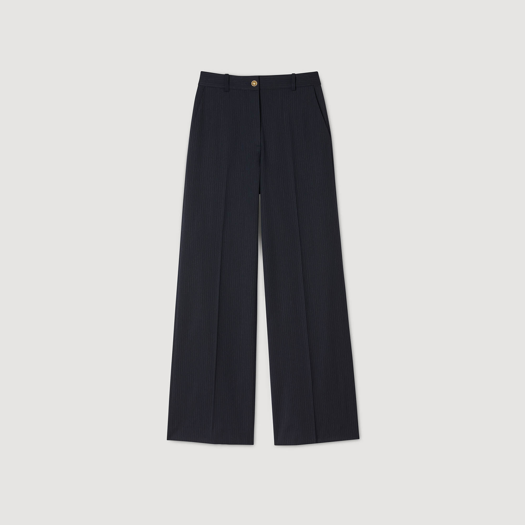 Pantalon à fines rayures