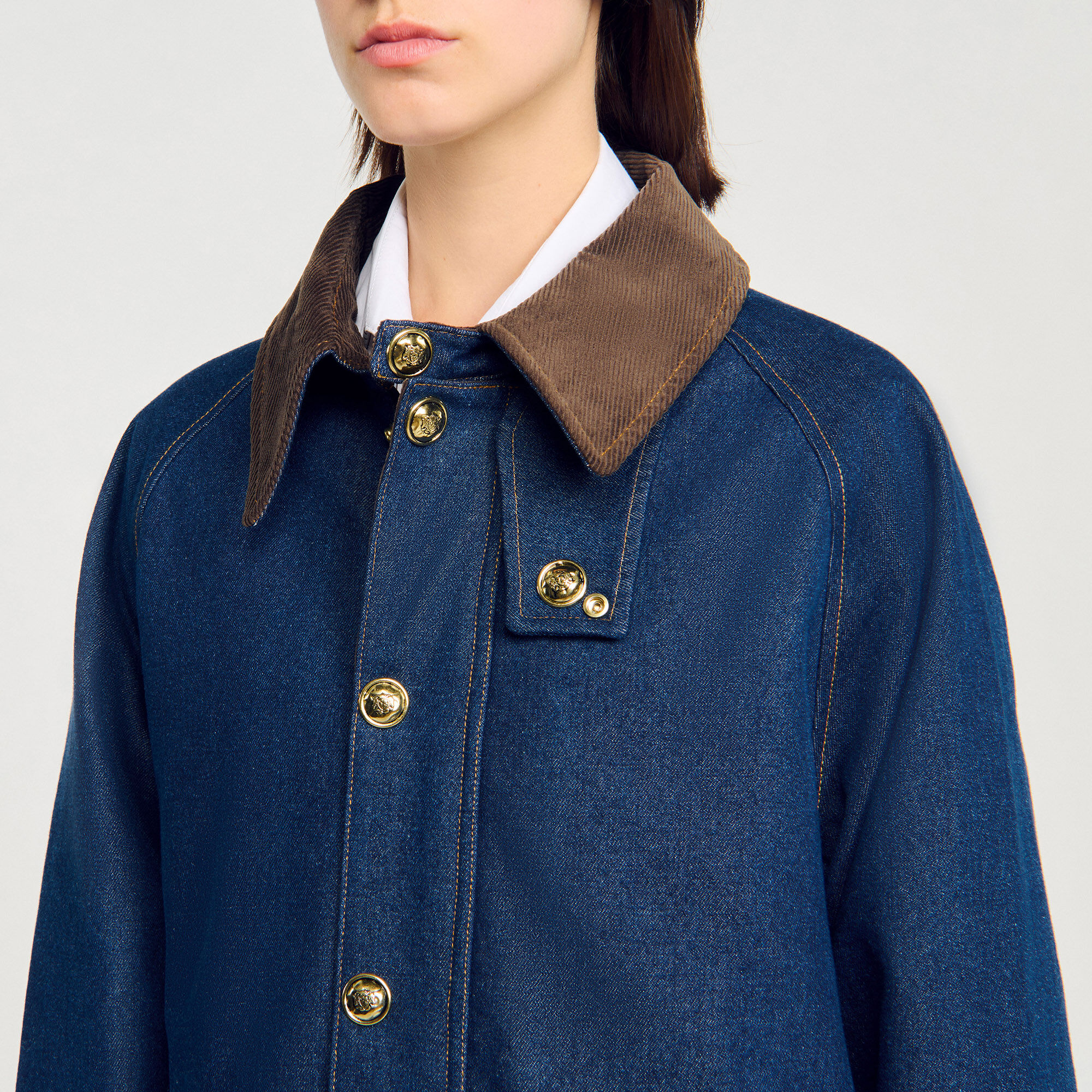 Chaqueta de trabajo de denim