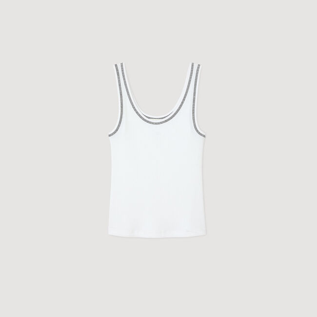 Camiseta de tirantes acanalada