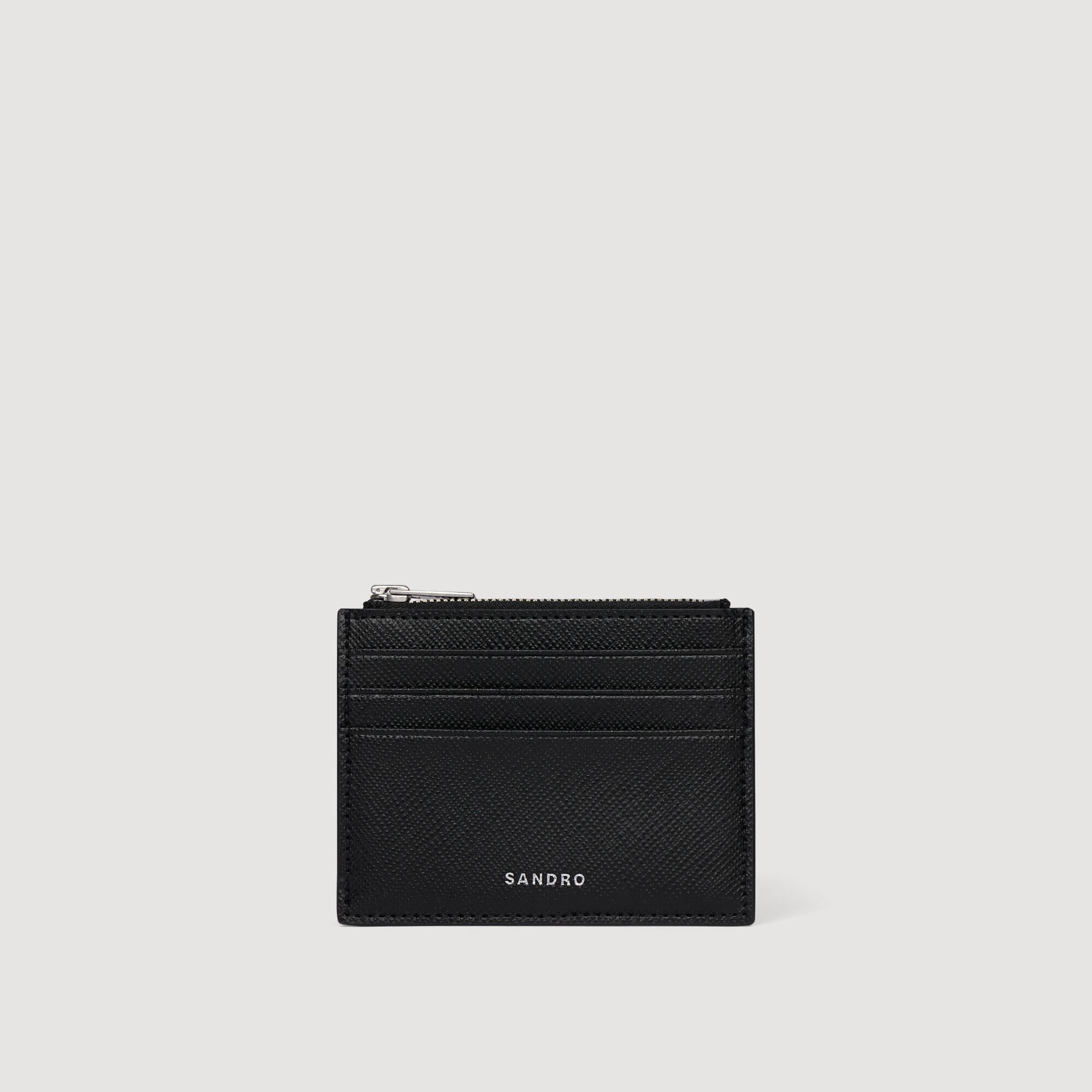 Tarjetero de cuero reconstituido