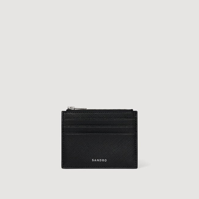 Tarjetero de cuero reconstituido