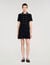 Vestido corto de tweed con botones