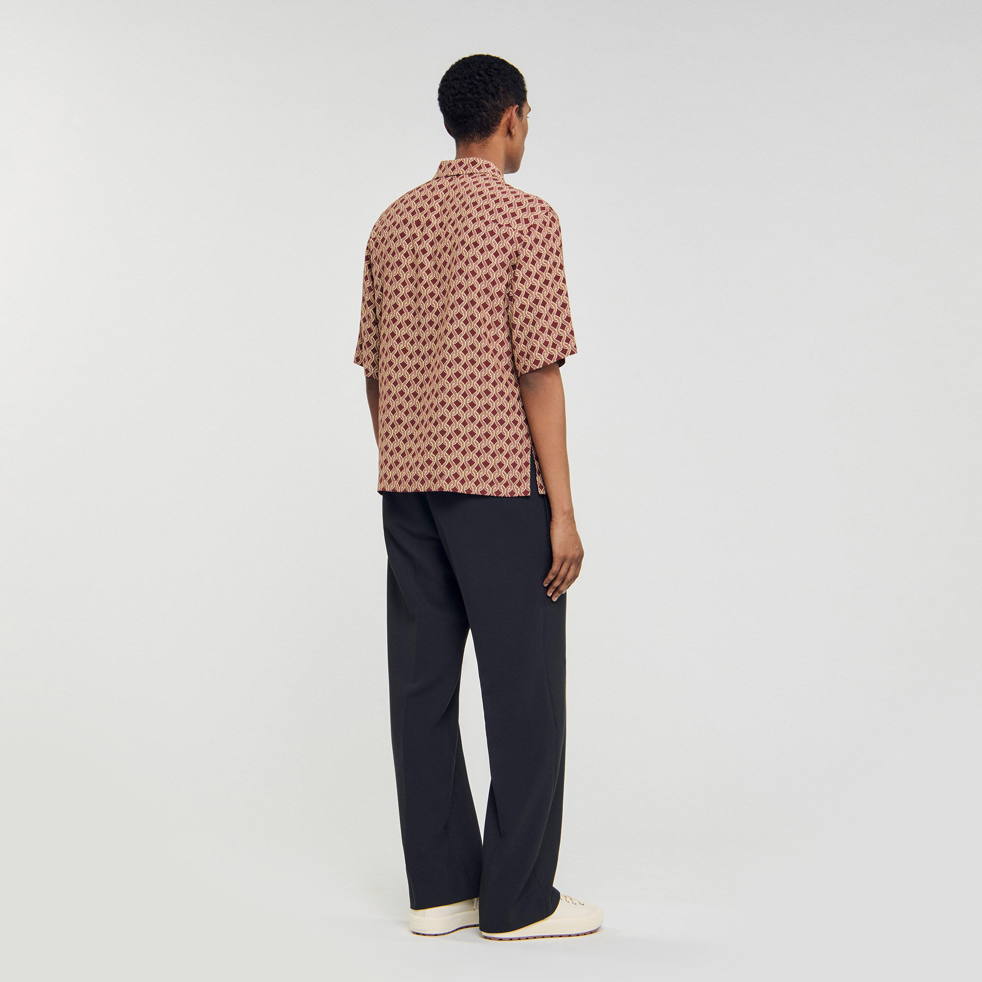 Camisa con estampado de cuerda