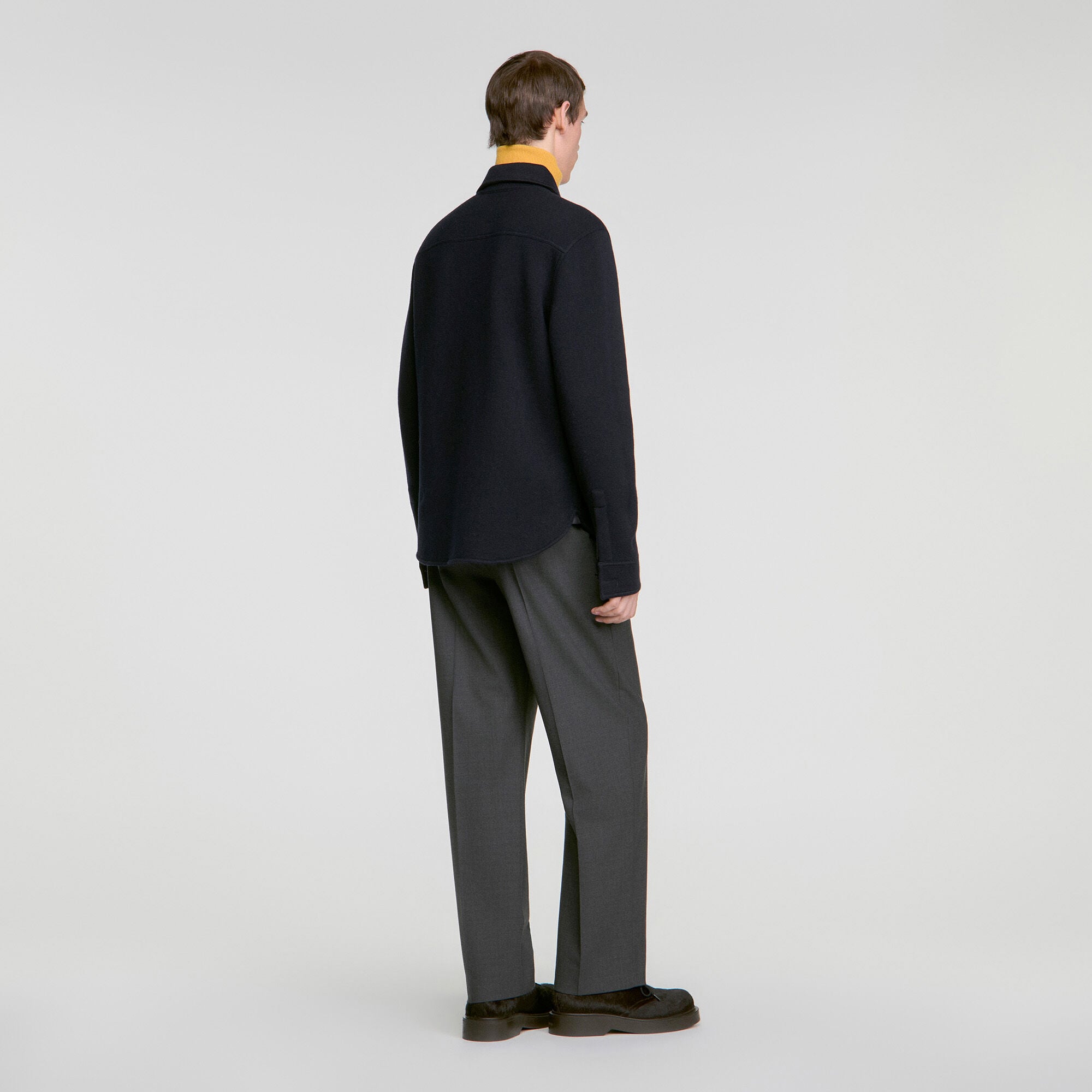 Sobrecamisa de lana hervida - Hombre | Sandro
