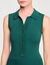 Vestido de punto con cuello polo