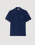 Polo con logotipo de cuero