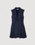 Vestido corto plisado de traje