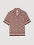 Camisa fluida con estampado Square Cross
