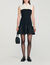 Vestido corto bicolor con volantes - Mujer | Sandro