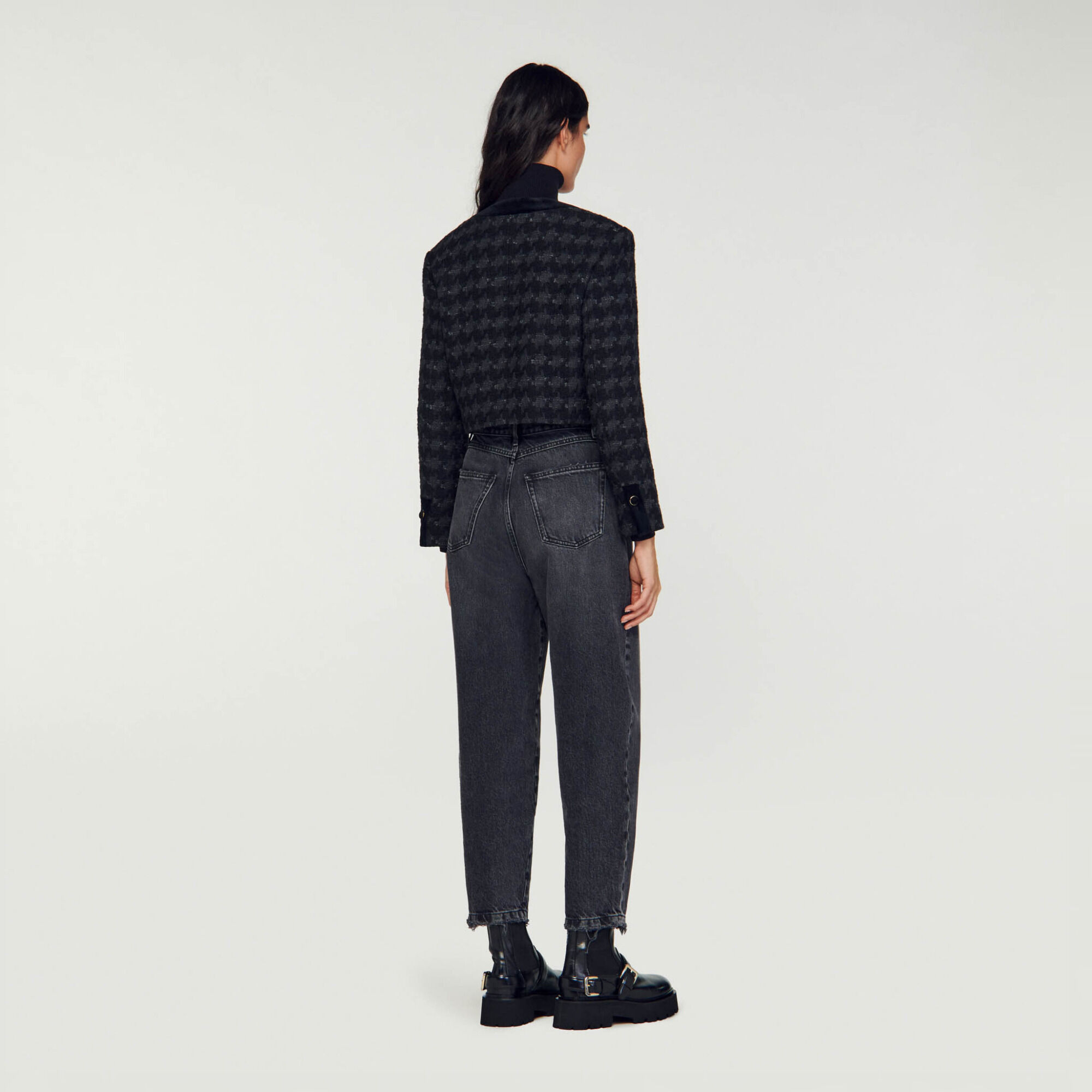 Chaqueta corta de tweed