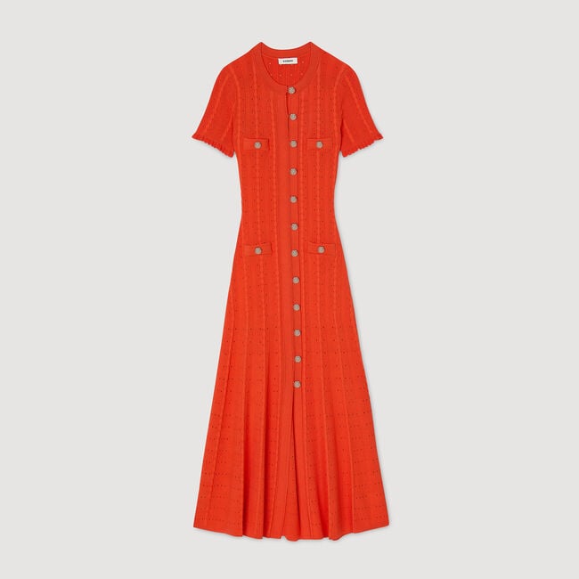 Vestido largo de punto
