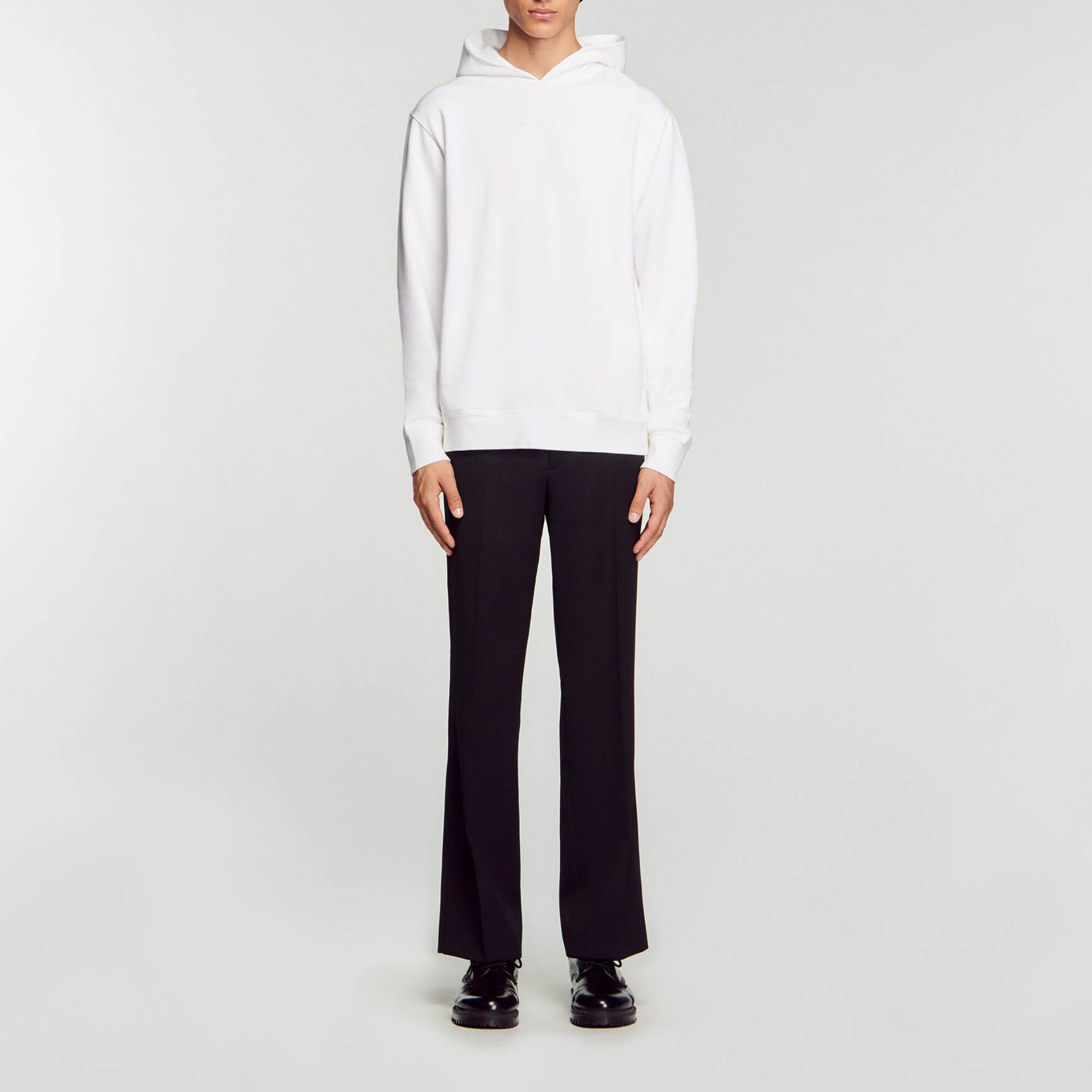 Sudadera con capucha y logotipo de goma