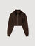 Sudadera corta bicolor