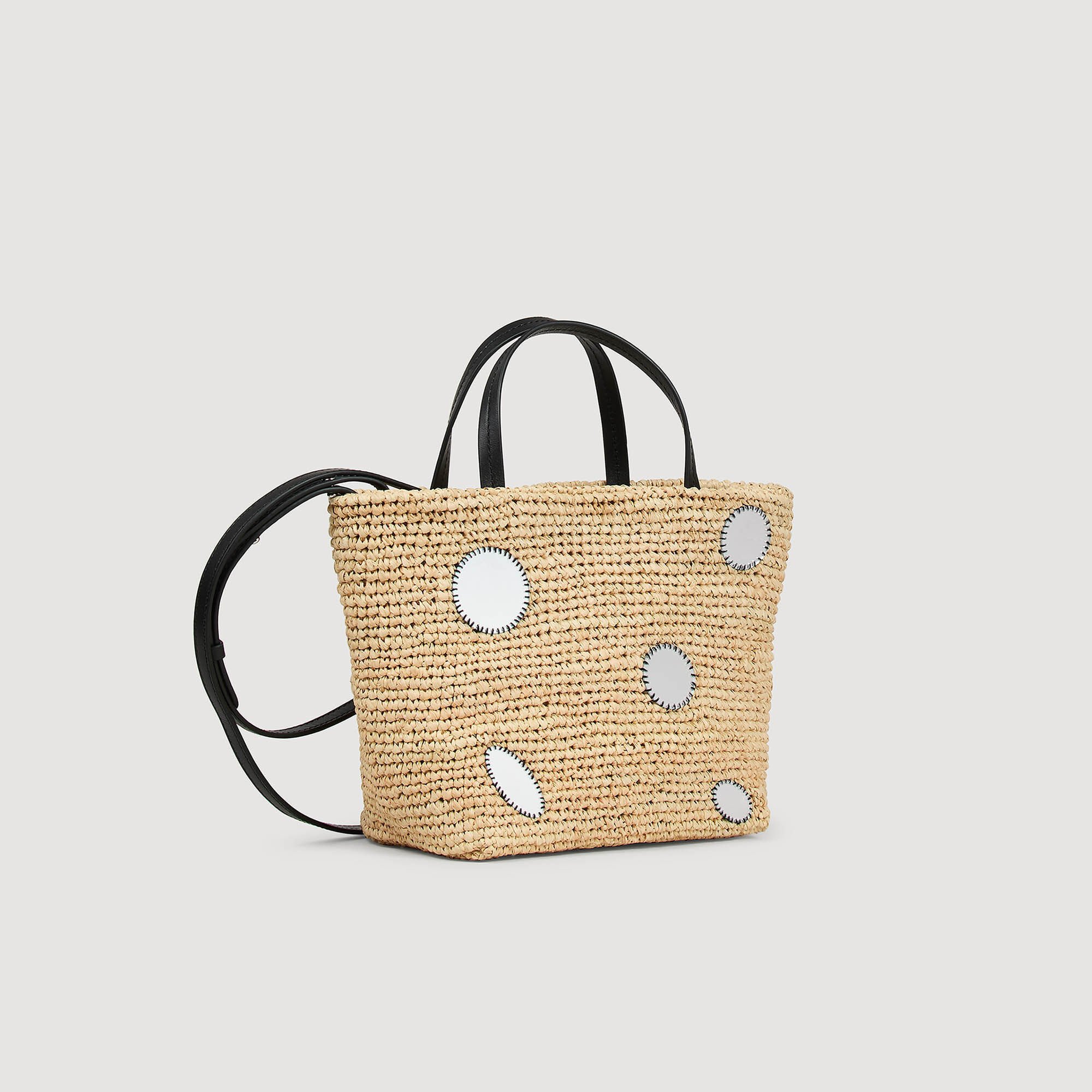 Bolsa cesta de rafia