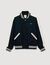 Cazadora varsity con cremallera