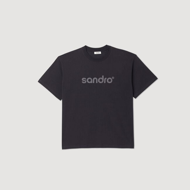 Camiseta oversize con logotipo