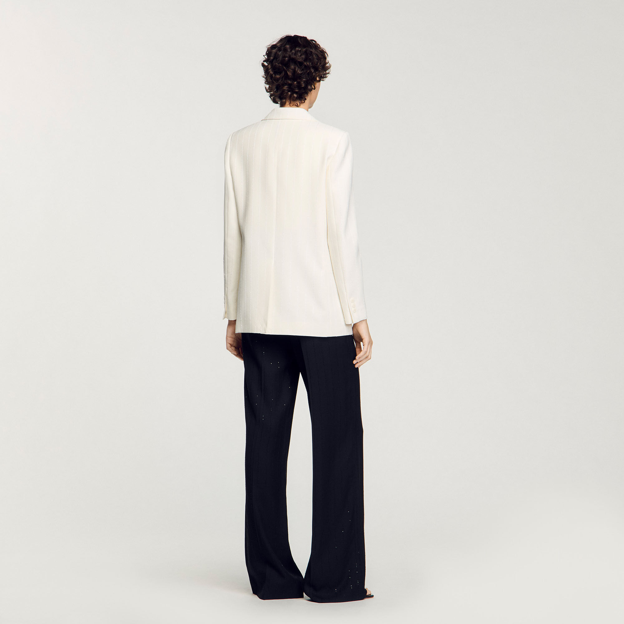 Chaqueta de traje con lentejuelas