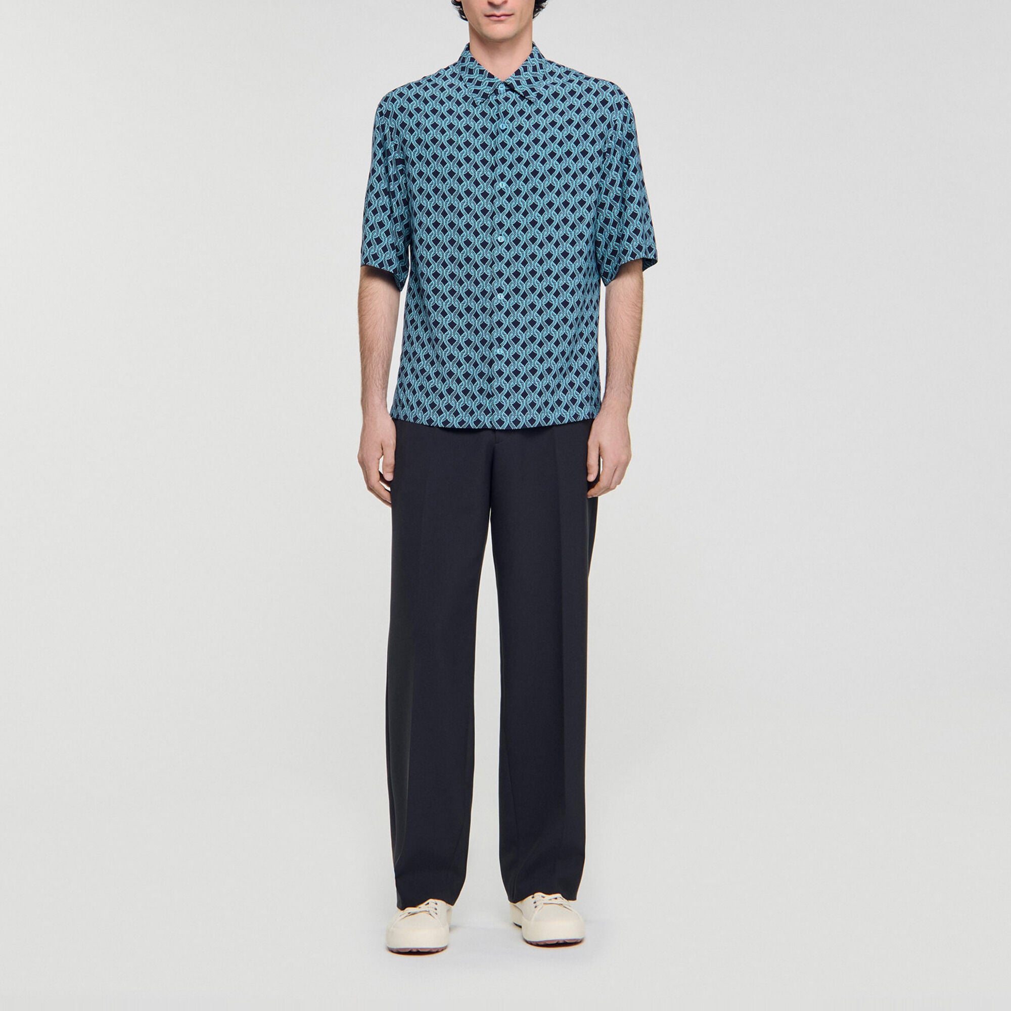 Camisa con estampado de cuerda - Hombre | Sandro