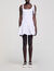 Vestido corto bimaterial - Mujer | Sandro