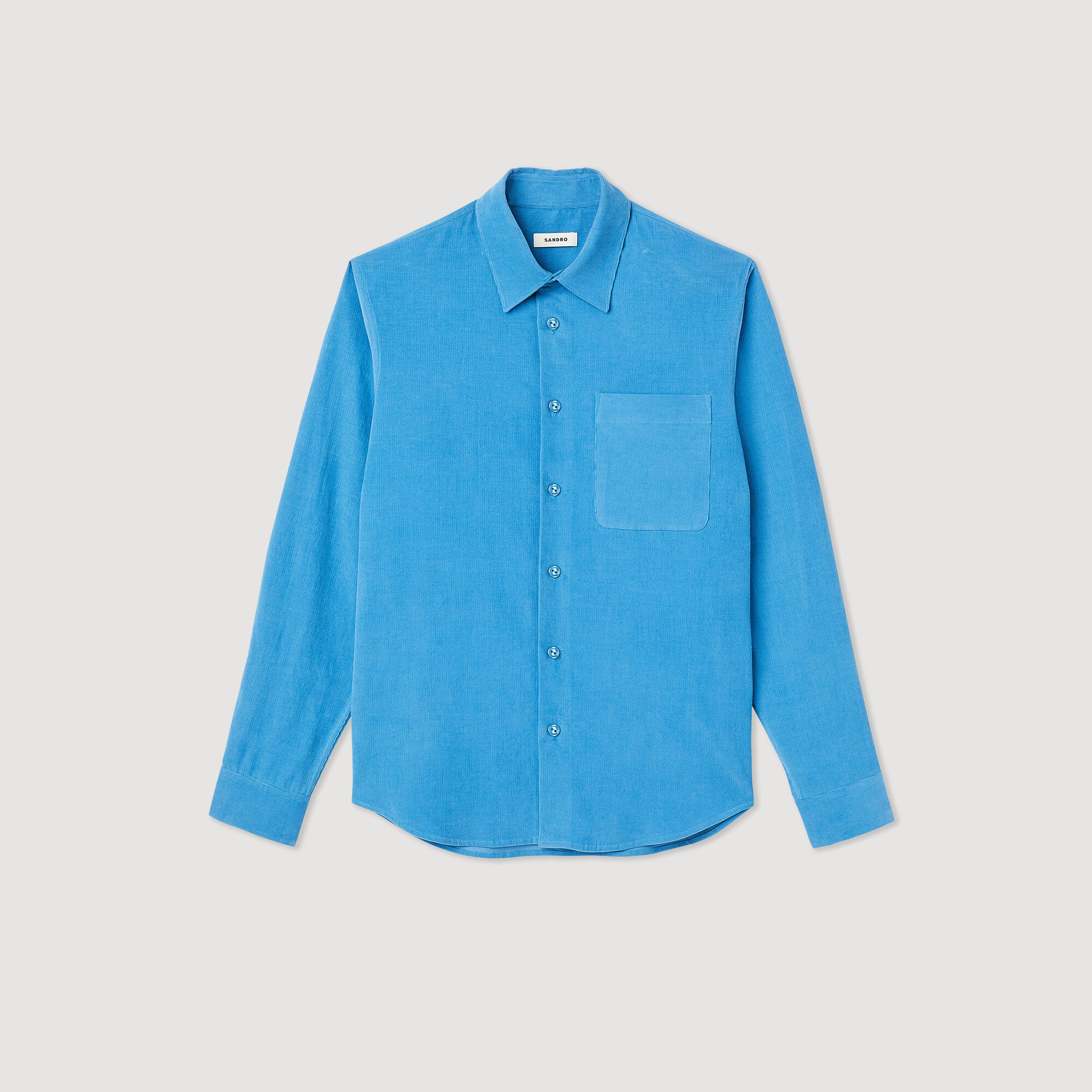 Camisa de terciopelo acanalado