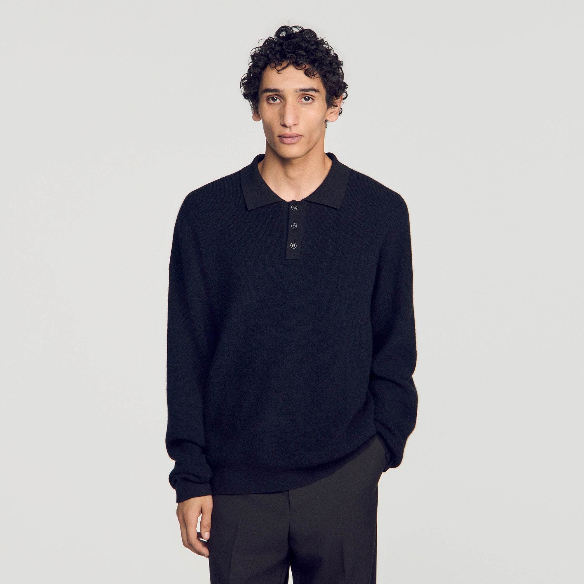 Polo de canal&eacute; de alpaca - Mixte | Sandro