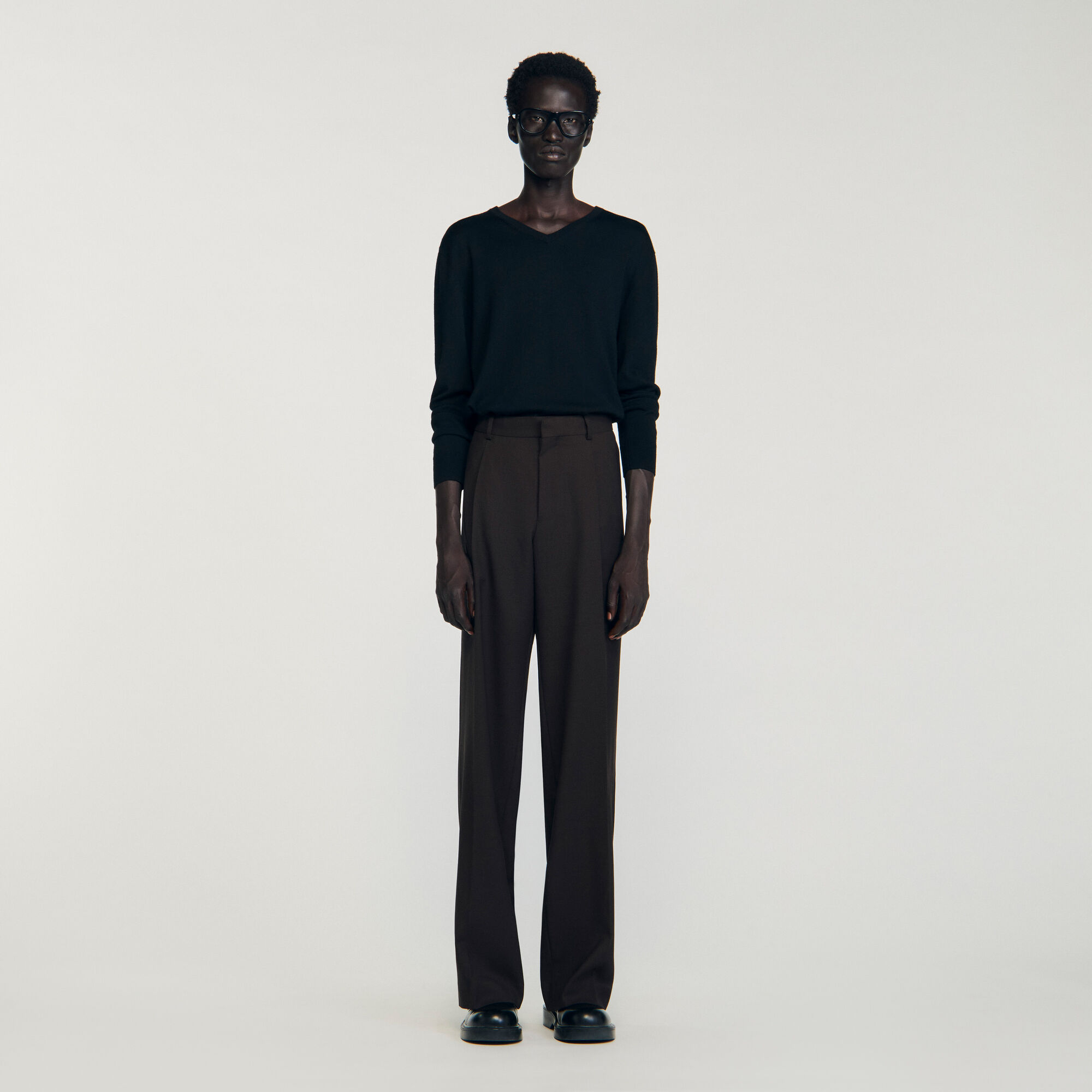 Pantalón de traje en lana