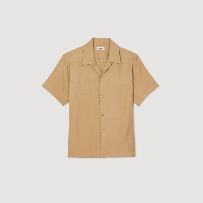 Camisa con cuello italiano
