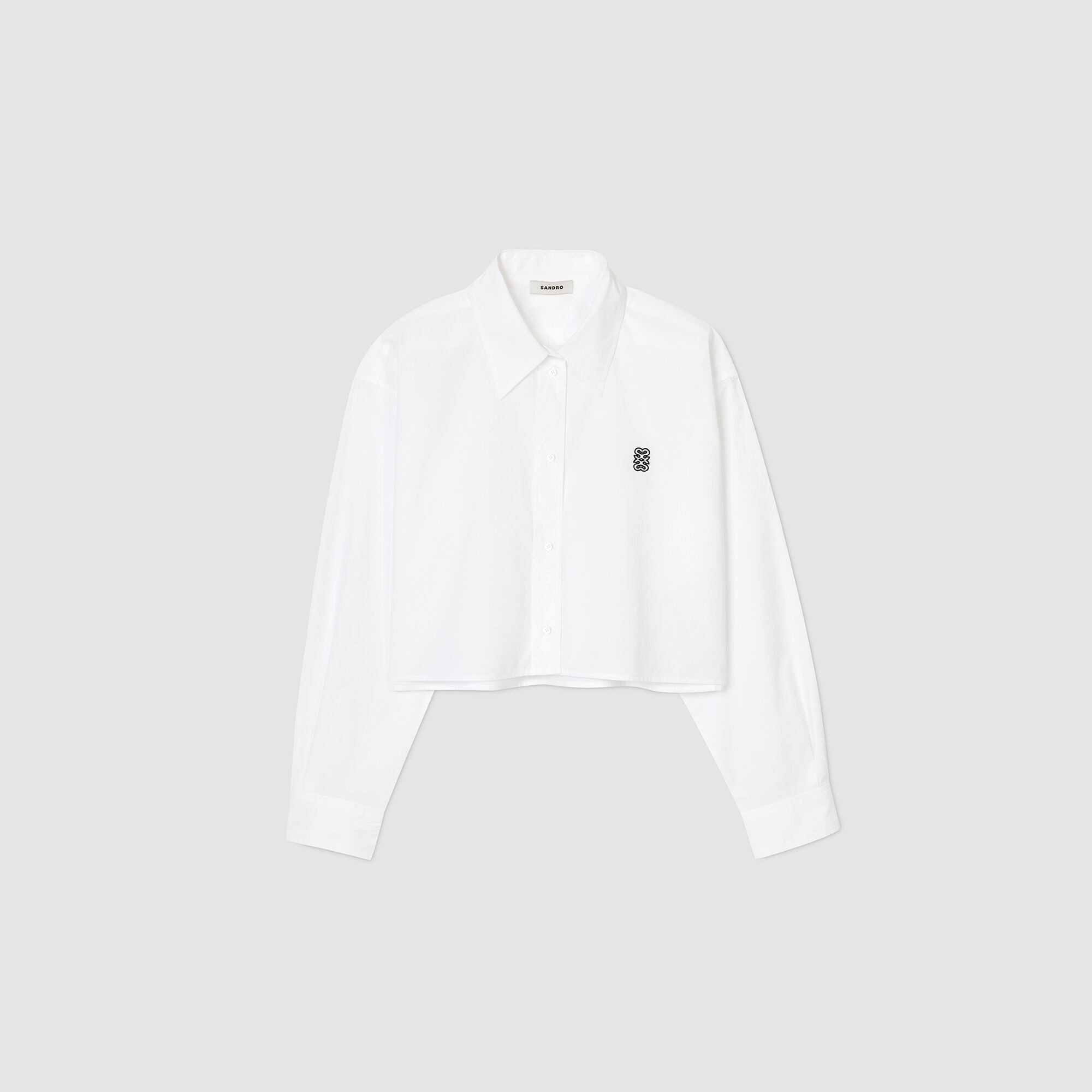 Camisa corta de popelina