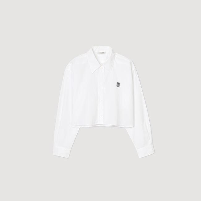 Camisa corta de popelina