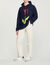 Sudadera con capucha, bordado de tulipán