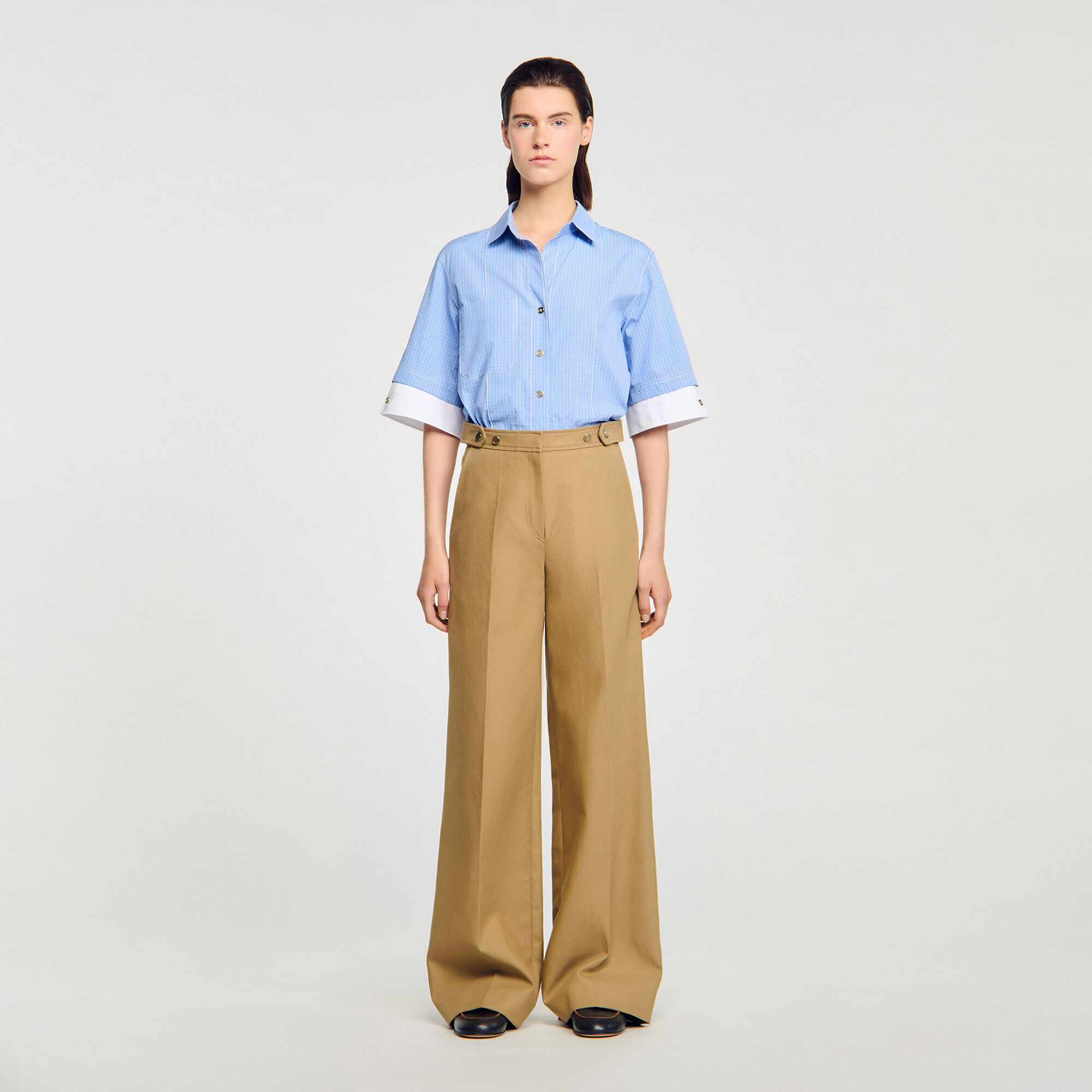 Pantalón de traje de algodón