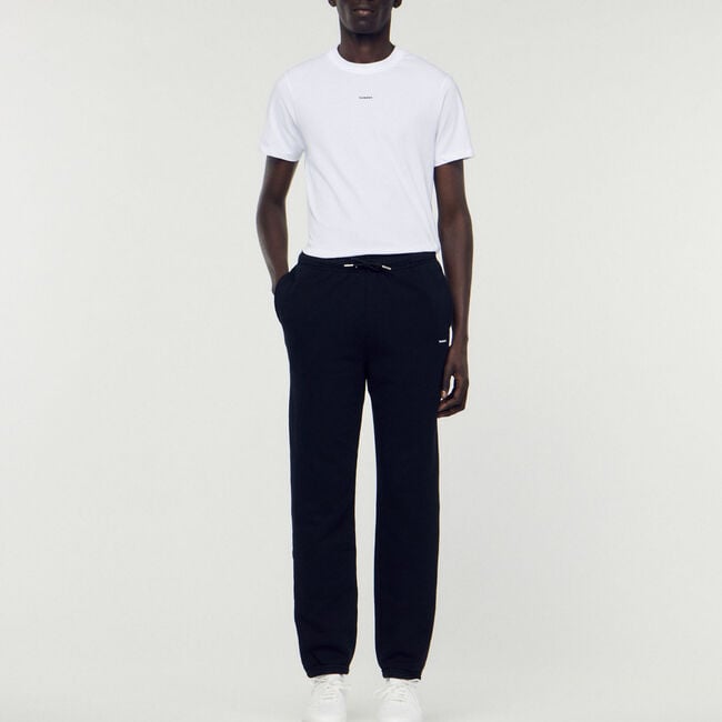 Pantalón de jogging de muletón bordado