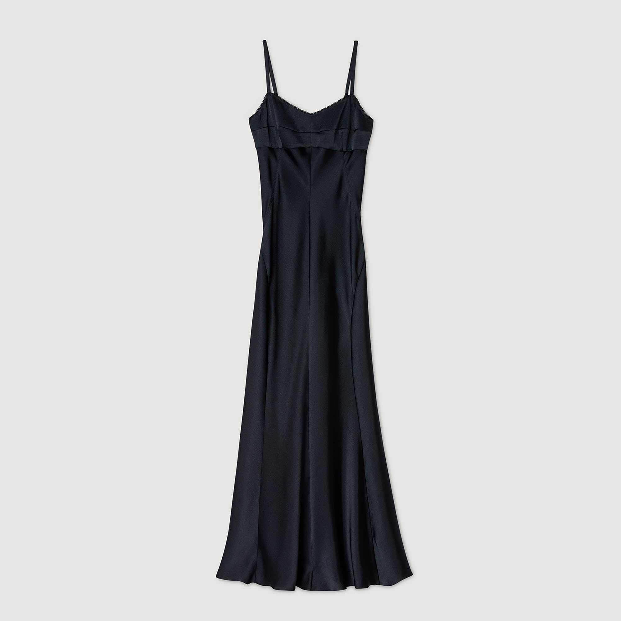 Vestido largo satinado