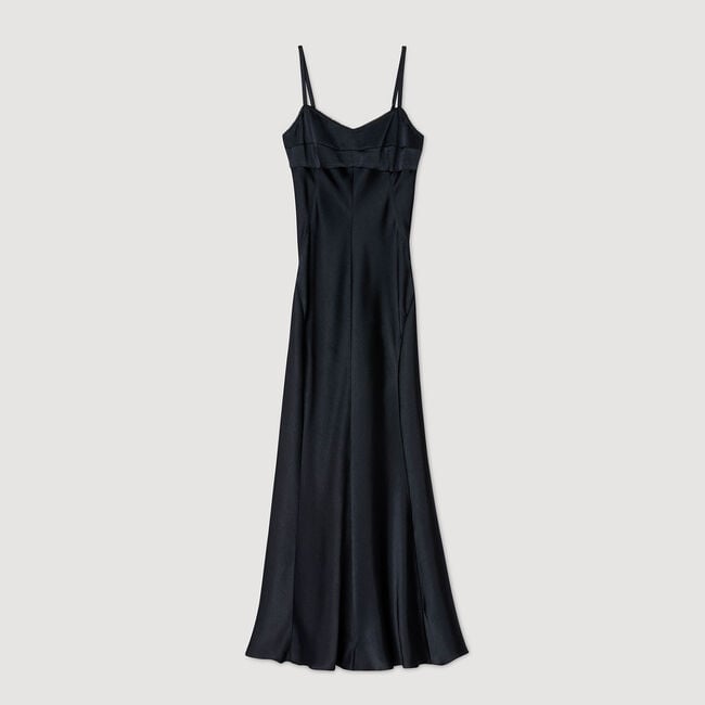 Vestido largo satinado