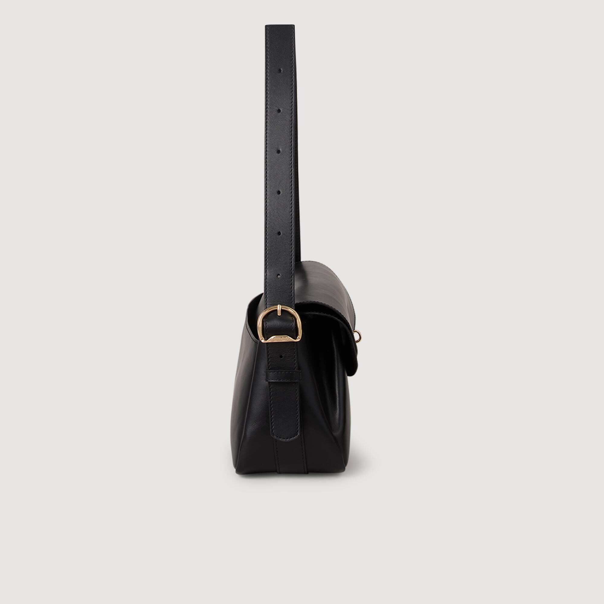 Bolso de cuero liso Le Mambo