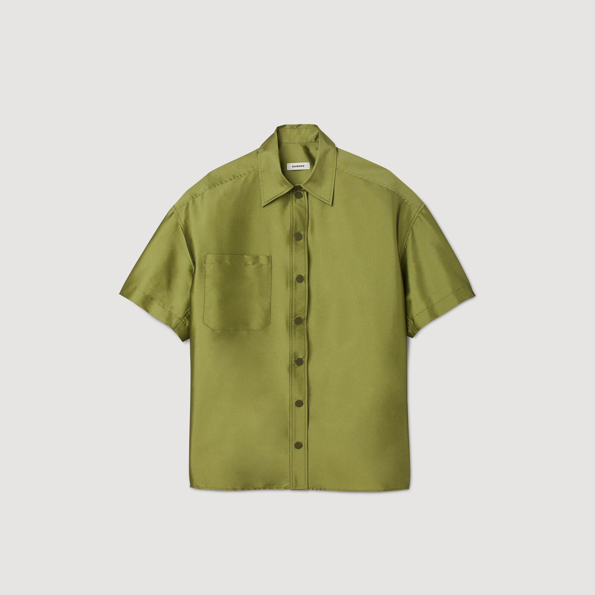 Camisa oversize satinada