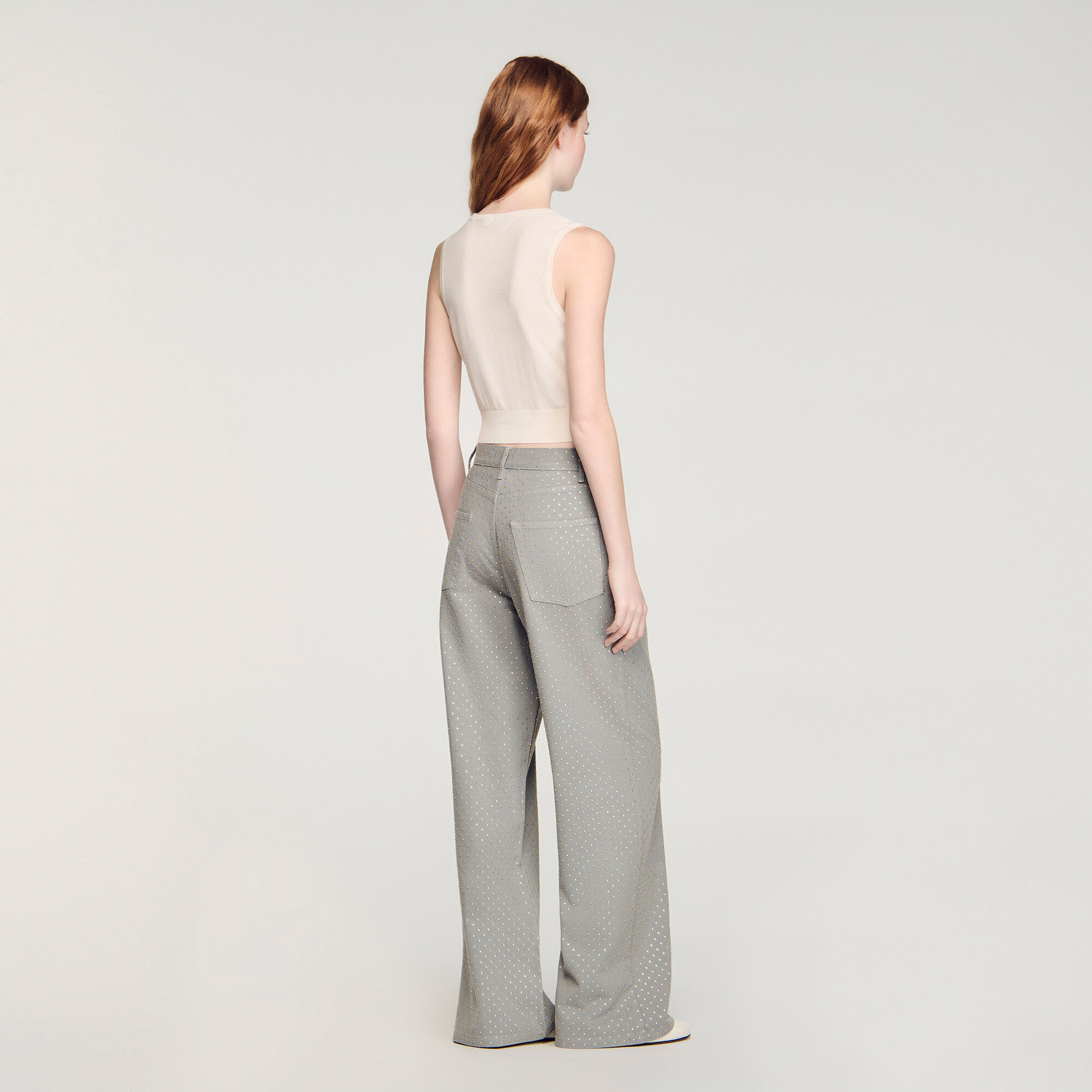 Jersey corto sin mangas de punto