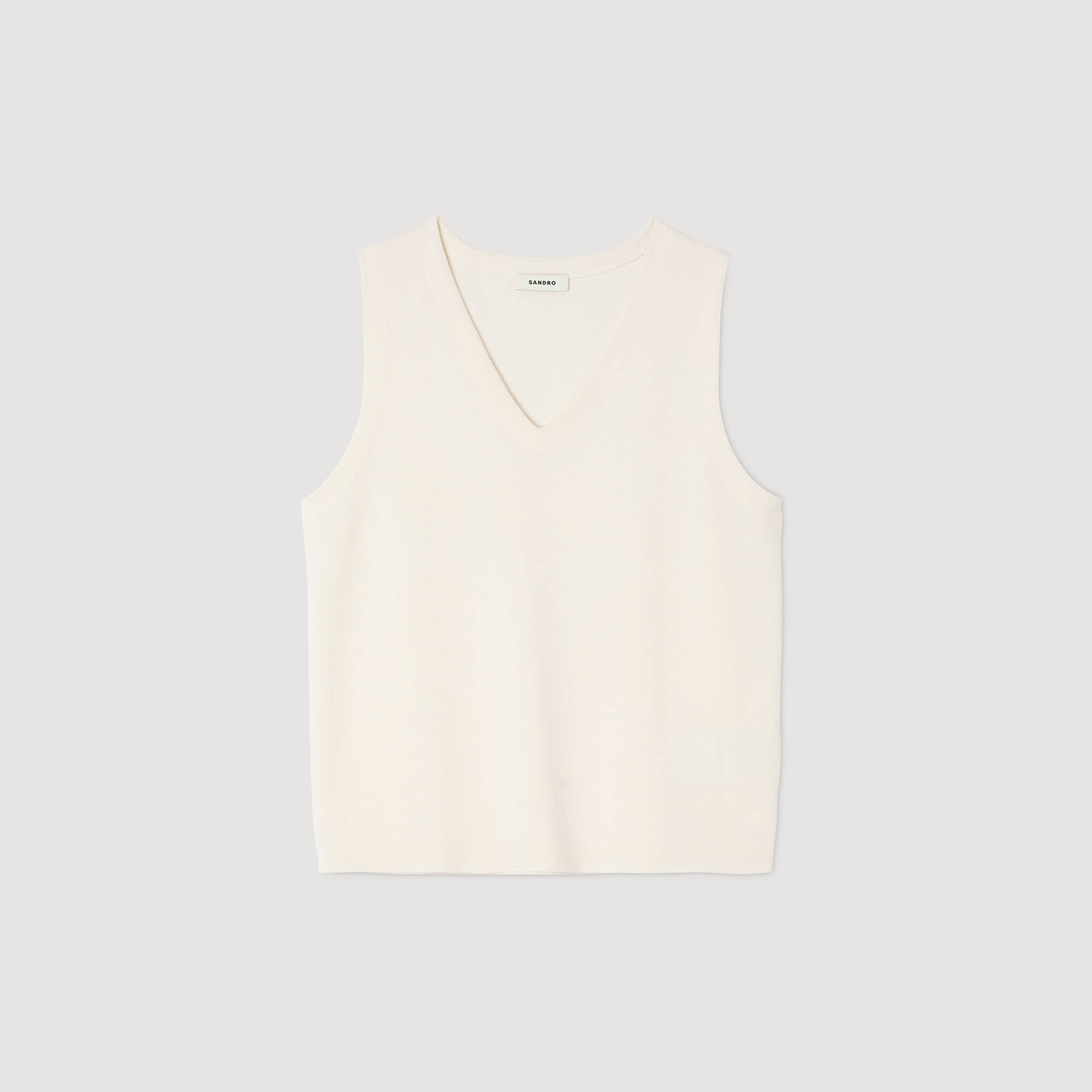 Camiseta de tirantes de lana