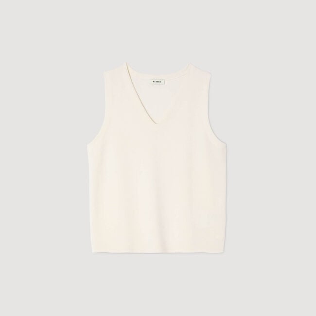 Camiseta de tirantes de lana