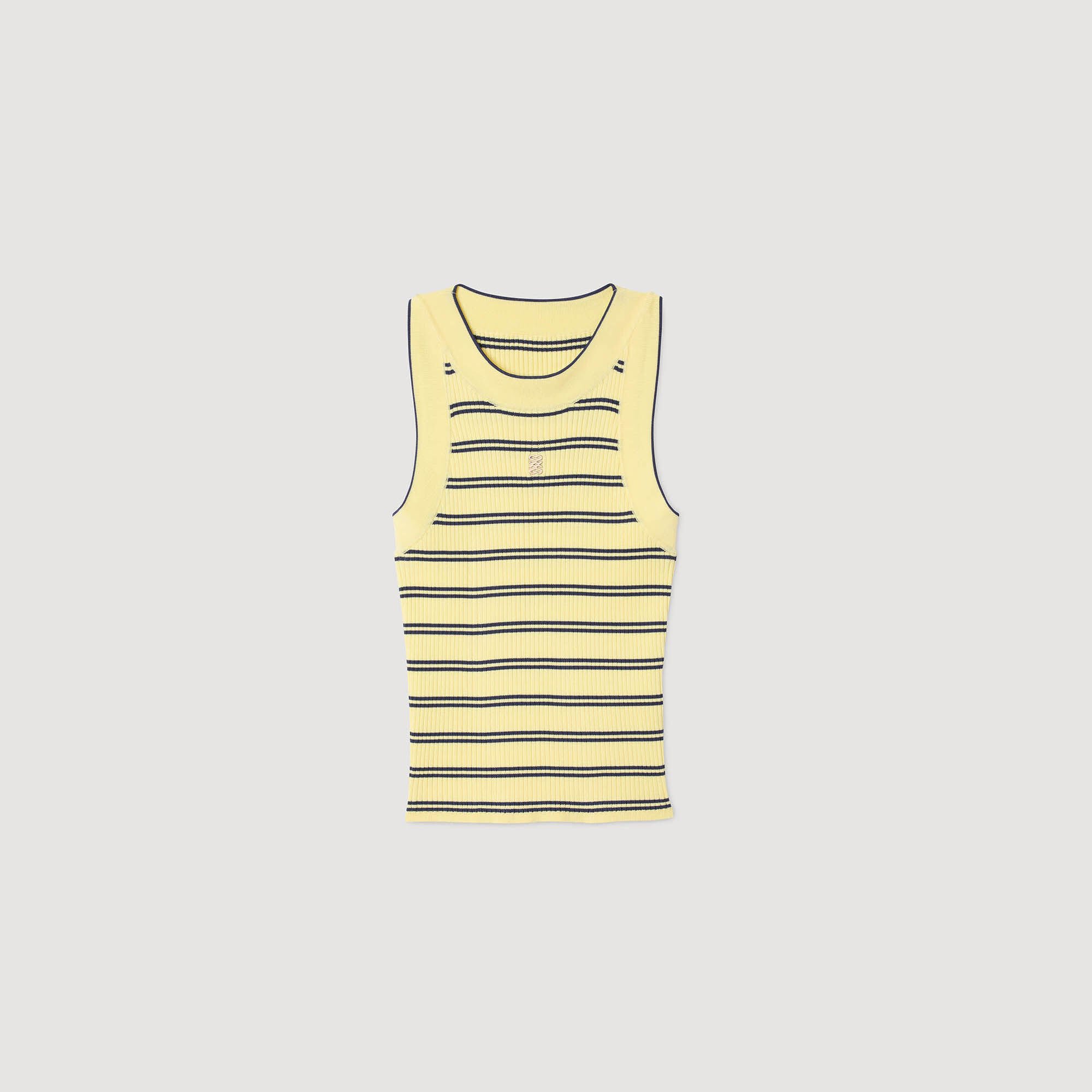 Camiseta de tirantes de rayas