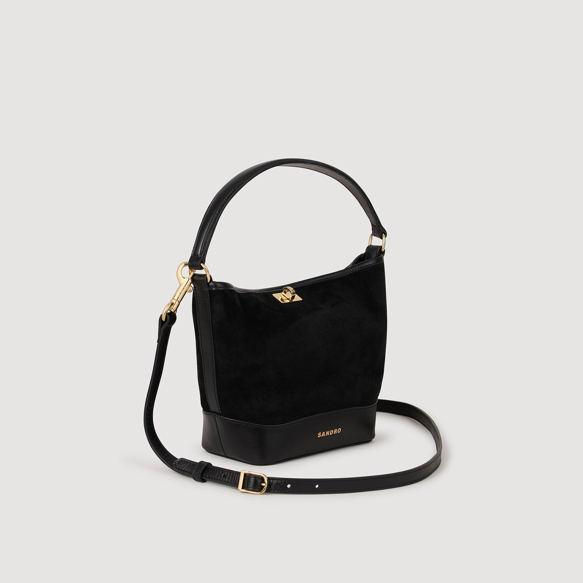 Bolso saca TANGOSO de ante y cuero