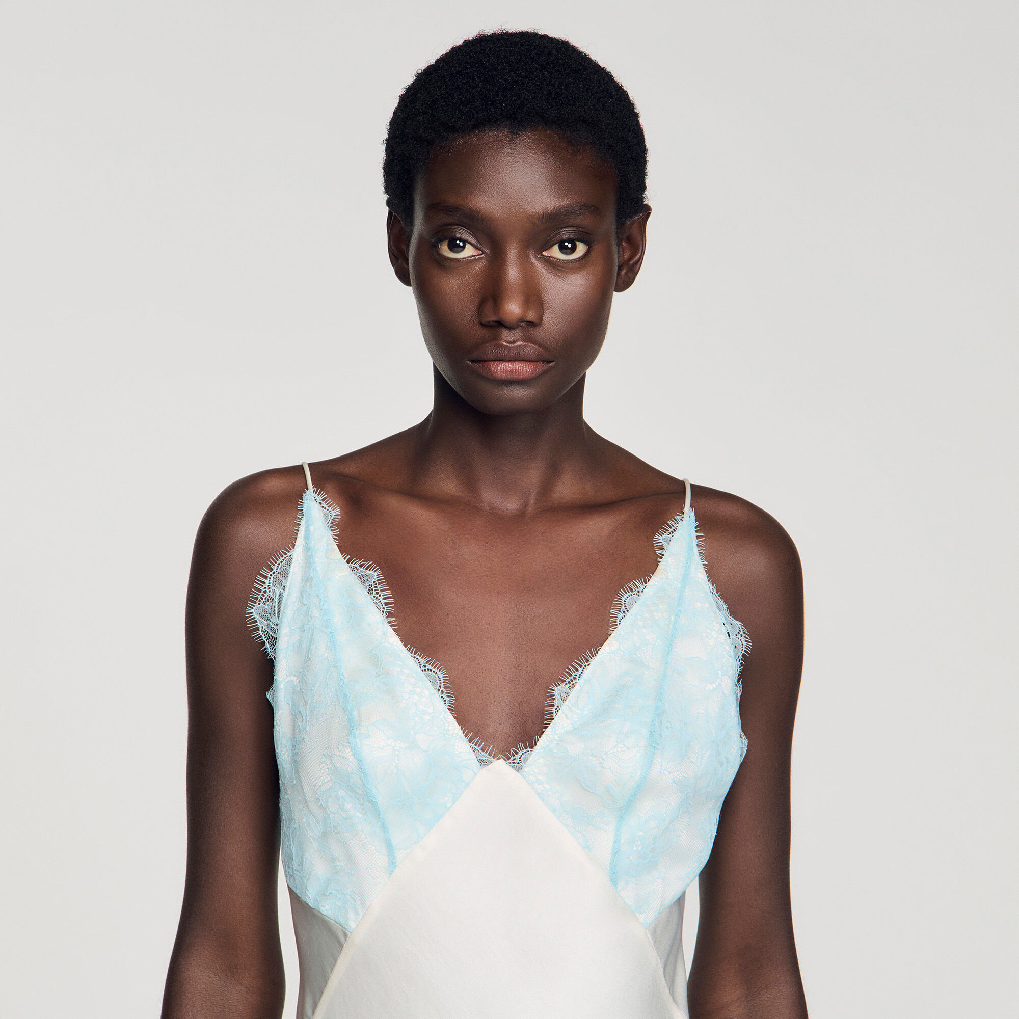 Vestido largo lencero