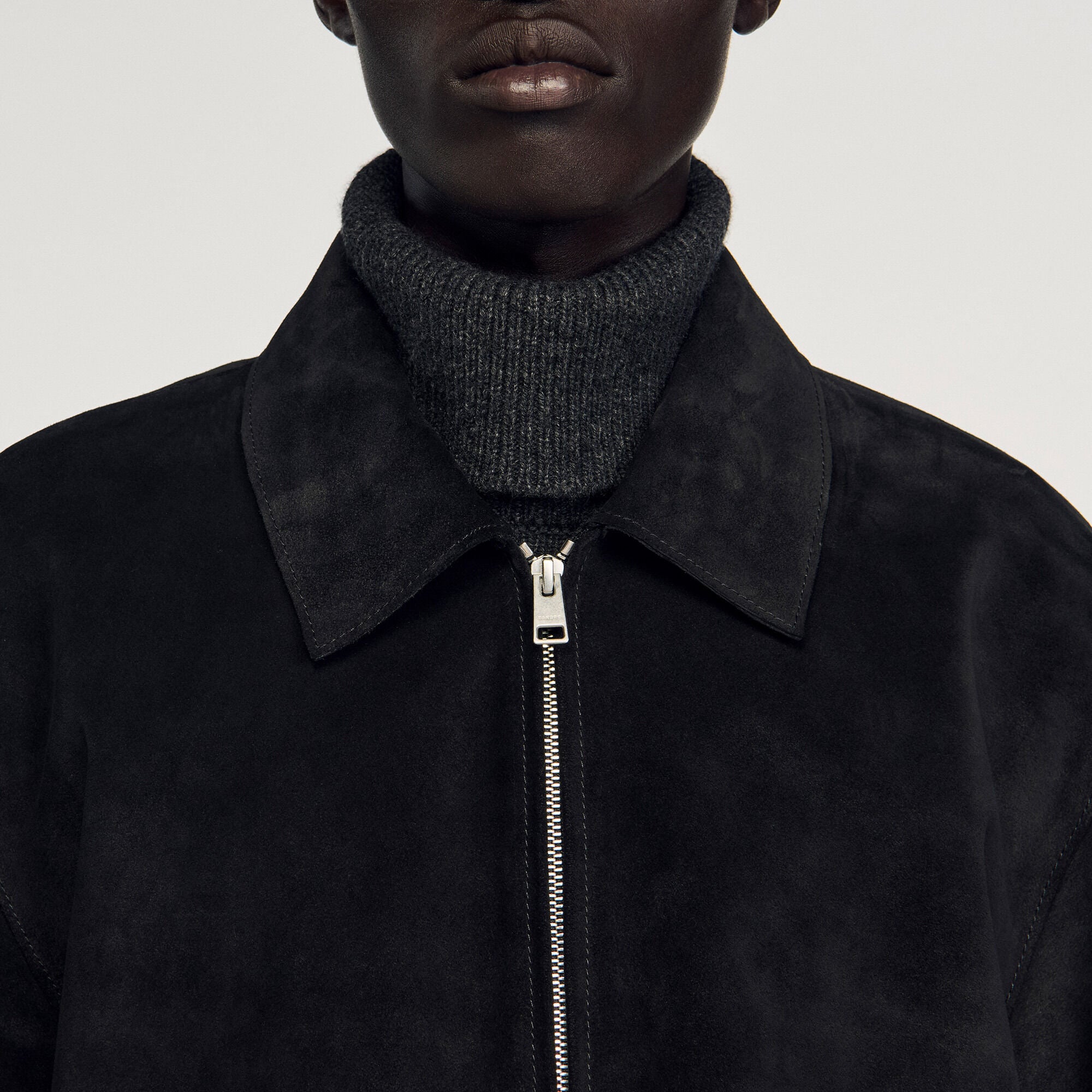 Cazadora minimalista con cuello - Hombre | Sandro
