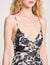 Vestido largo con estampado floral