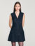 Vestido corto sastre con strass