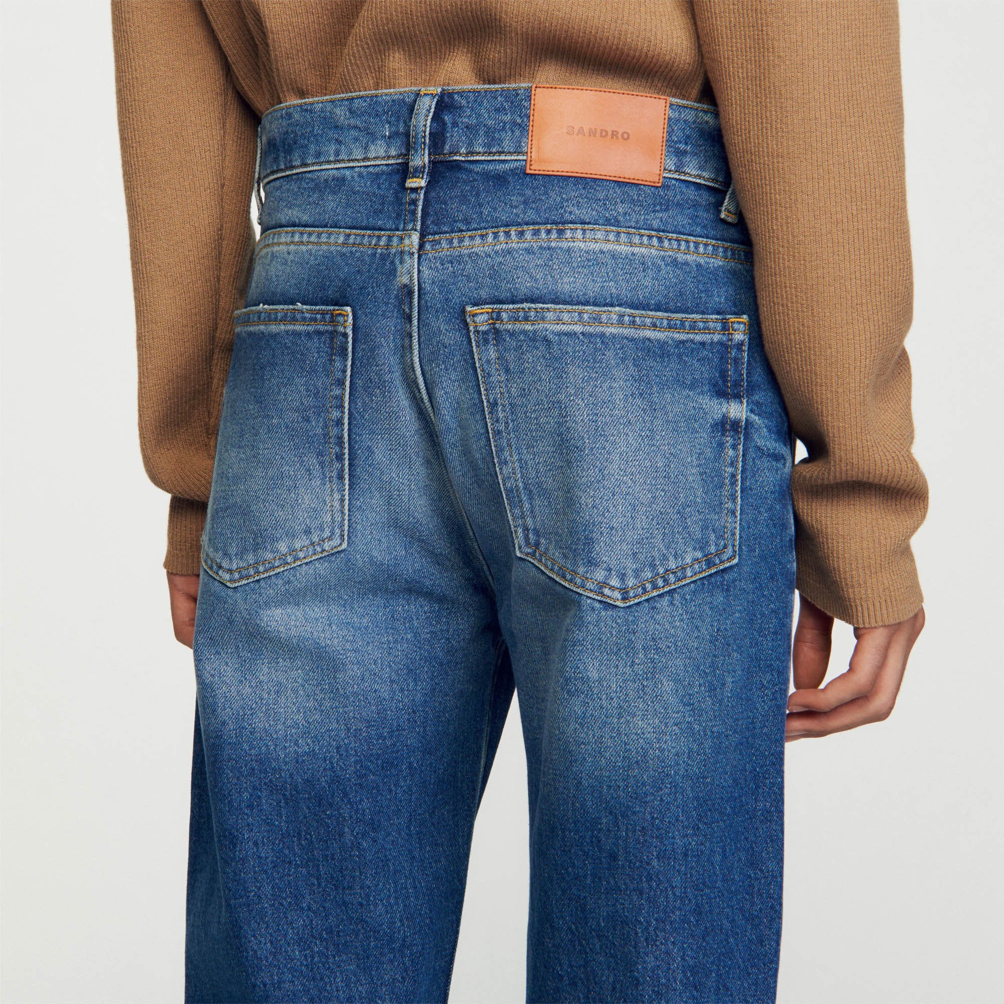 Pantalón vaquero desteñido