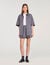 Camisa oversize de rayas con strass
